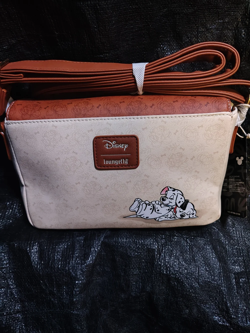 Disney 101 Dalmatians Faux Leather Crossbody Wallet - Pink, Tan & Cream